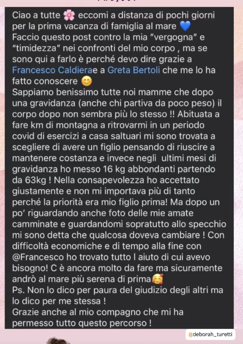 Testimonianza Mamma Fit Project
