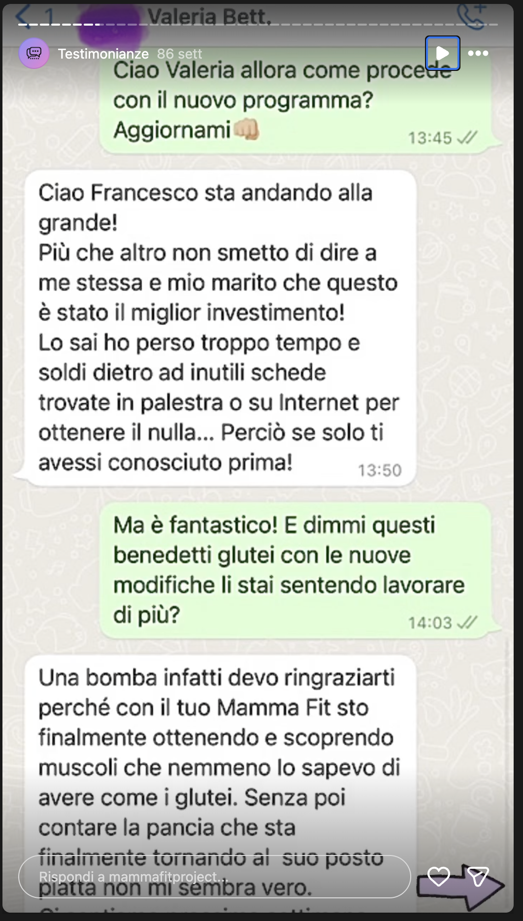 Testimonianza Mamma Fit Project